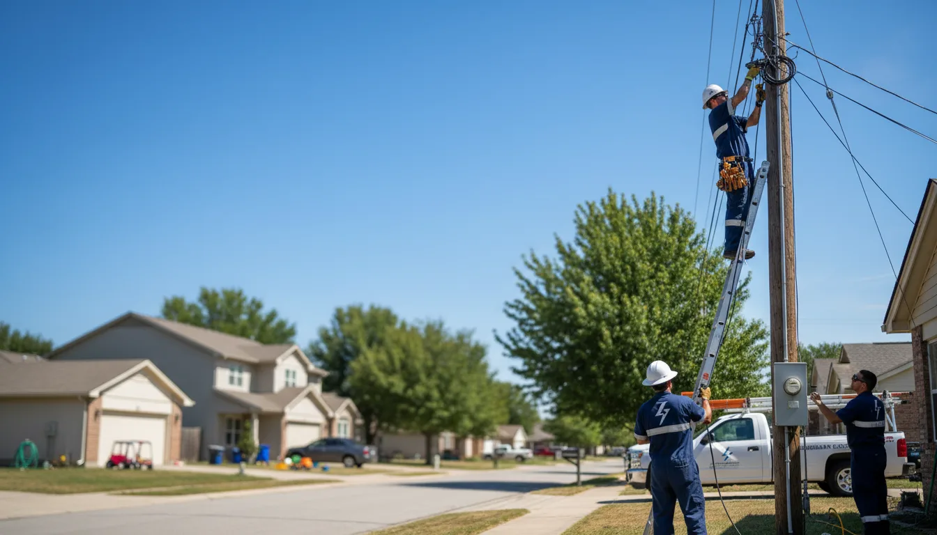 Residential electrician providing installation services in Winkelman, AZ